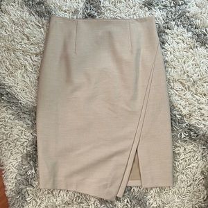 White House Black Market Tan Pencil Skirt